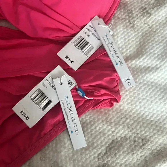 BLEU ROD BEATTIE KORE UNDERWIRE CROSS BACK BIKINI TOP AND BIKINI BOTTOM - Picture 9 of 10